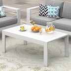 Wisteria Lane Aluminum Outdoor Furniture Patio Coffee Table, All-Weather by WisteriaLane