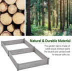 Yaheetech 8×4ft Wooden Horticulture Raised Garden Bed Divisible Elevated - Image 8