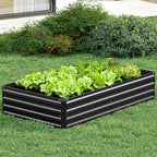 Vengarus 8x2x1FT Galvanized Raised Garden Bed Kit, Outdoor Metal Planter Box - Image 6