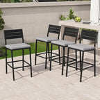 Crestlive Products Outdoor Bar Stools Set of 4, Patio Counter Height Barstools by CrestliveProducts