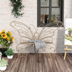 50 Inches Outdoor Bench, Garden Bench by DIBRATY