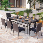 PHI VILLA 9 Pieces Outdoor Dining Set - Image 2