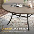 VICLLAX 60" Outdoor Round Patio Table - Image 6