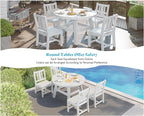 AMERLIFE 5 Piece HDPE Outdoor Dining Table & Chairs Set, All-Weather Patio - Image 7