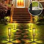Solar Pathway Lights Outdoor 4 Packs, Bright Solar Path Light Outside Waterproof - Image 3