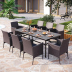 PHI VILLA 9 Pieces Outdoor Dining Set - Image 2