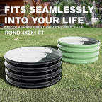 2Pcs 2X2X1ft Round Raised Garden Bed Kit, Galvanized Raised Garden Beds Outdoor - Image 2