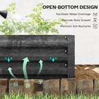 Outsunny Galvanized Raised Garden Bed, - Image 3
