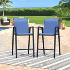 Outdoor Bar Stools Set of 2, Bar Height Chairs - Image 9