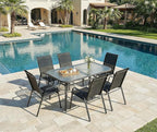 MAMIZO Patio Dining Chairs, Stackable All Weather Teslin Chair, Heavy Duty - Image 9