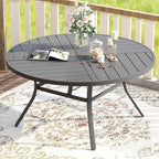 VICLLAX Round Patio Table with Adjustable Umbrella Hole - Image 7