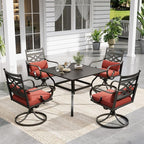 Sophia and William Swivel Outdoor Patio Dining Set by SophiaWilliam