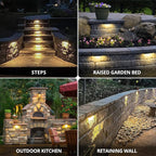 GKOLED 6.8 Inch LED Hardscape Lighting, Low Voltage Outdoor Retaining Wall - Image 8