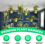 Ceiling Hooks for Hanging Plants- 4pcs 2.56 inches Heavy Duty Powder Coated - Image 4