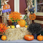AGIRL 24 Bundles Artificial Fall Flowers Outdoor Indoor Decoration, Fake - Image 9