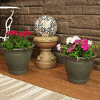 Sunnydaze Round Ceramic Planter - Image 6