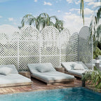 Casaphoria 72" H x 35" W Arched Metal Privacy Screen - Image 5