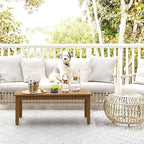 LUE BONA Outdoor Coffee Table, HDPS Patio Coffee Tables - Image 2