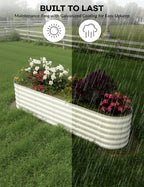 2 Pcs Raised Garden Beds Outdoor 8x2x1.5 ft - Image 6