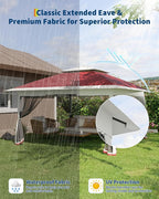 Canopy Tent 12x12 ft, Pop Up Gazebo One-Push Setup - Image 7