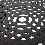 Christopher Knight Home Alfresco Outdoor Cast Aluminum Circular Dining Table - Image 9