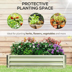 Outsunny Galvanized Raised Garden Bed, - Image 5
