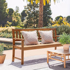 Devoko Outdoor Bench, 2-Person Garden Bench, Patio Wood Bench Outdoor Loveseat - Image 6