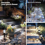 SOLPEX Solar Lights for Outside, Solar Outdoor Pathway Garden Lights Waterproof - Image 5