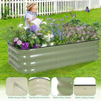 1MORE Raised Garden Bed -4X2X1 Galvanized Planter Box - Image 5