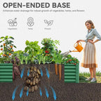 YITAHOME 6x3x1.5 2pcs Large Raised Garden Bed Kit, Galvanized Metal Planter Box - Image 5