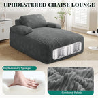 YITAHOME 67"L x 48"W Chaise Lounge Chair Indoor, Oversized Corduroy Upholstered - Image 4