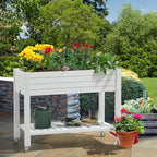 YITAHOME 43.3x17.7x34 in Elevated Garden Bed, Outdoor Plastic Planter Box by YITAHOME
