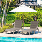 ROJIK Outdoor Chaise Lounge Chair Set of 2, - Image 2