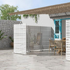 Casaphoria 72" H x 47" W Metal Privacy Screen, Outdoor Freestanding Decorative - Image 8
