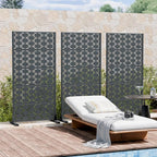 Casaphoria Metal Privacy Screen Outdoor, Drakgrey-Brick - Image 7
