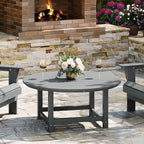 WestinTrends Malibu Low Outdoor HDPE Round Patio Coffee Table by WestinTrends