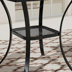 VICLLAX Patio Dining Table, Metal Outdoor Bistro Table 28" Square Table - Image 7