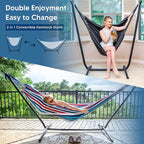 SUNCREAT 2-in-1 Convertible Portable Double Hammock - Image 2