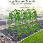 iGreely Cucumber Trellis for Raised Bed, U-Shape Garden Arch Metal Support for - Image 2