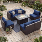 NICESOUL 7 Piece Large Size Patio Sectional Furniture Set - Image 3