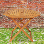 Sunnydaze Folding Meranti Wood Outdoor Dining Table - Image 7