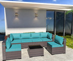 Outdoor Patio Furniture Set, 7 Pieces Outdoor Sectional Furniture Patio Sofa - Image 8