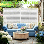 Outdoor Privacy Screen, Freestanding Privacy Fence Panels - Image 2