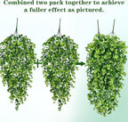 Waipfaru 4Pcs Fake Hanging Plants 3ft Fake Plants UV Resistant Fake Vines - Image 4