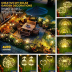 GIGALUMI Garden Decor Outdoor Lights 120LED 4Pack, Solar Garden Lights - Image 2