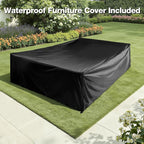 Outdoor Patio Furniture Set, 4 Pieces Metal Patio Furniture Set - Image 6