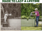 Plant & Plot Galvanized Raised Garden Beds Outdoor // 6×2×2 ft Planter Raised - Image 3