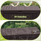 Devoko 125 Gallon Outdoor Storage Box, Waterproof Resin Deck Box - Image 5