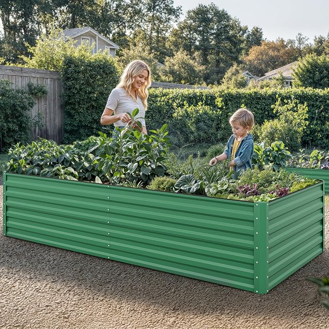 YITAHOME 96x48x24 in Galvanized Raised Garden Bed Kit, Large Metal Planter Box - Image 2