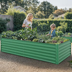 YITAHOME 96x48x24 in Galvanized Raised Garden Bed Kit, Large Metal Planter Box - Image 2